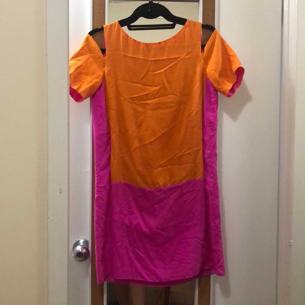 Tibi color block shift dress